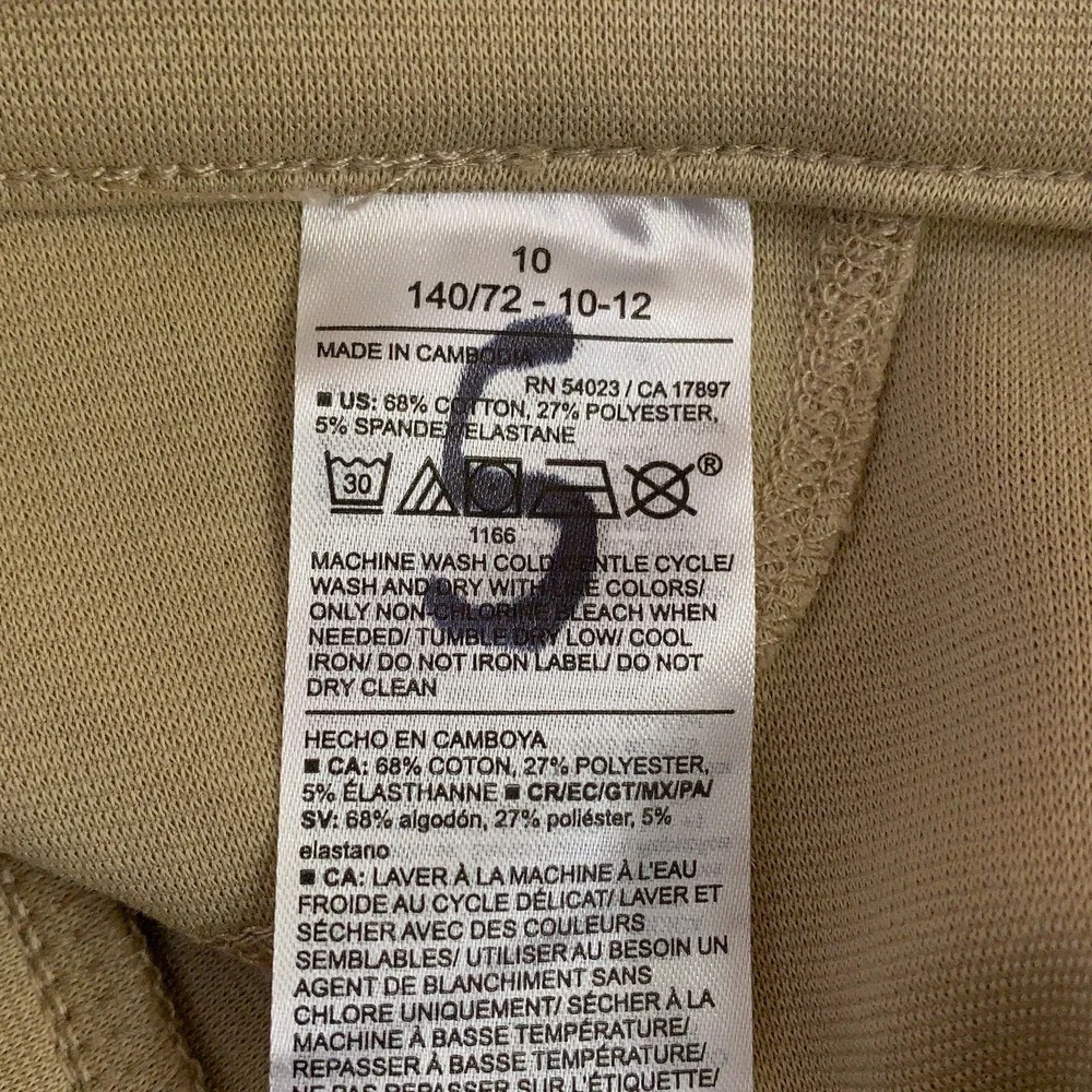 Old Navy Girls Size 10 Khaki School Uniform Ponte-Knit Jeggings NWT